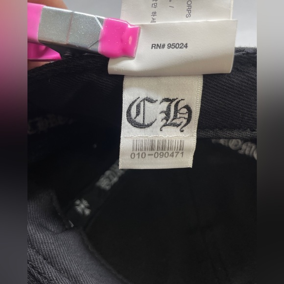 Chrome Hearts CH logo Baseball Hat Black (NEW) - Picture 7 of 9